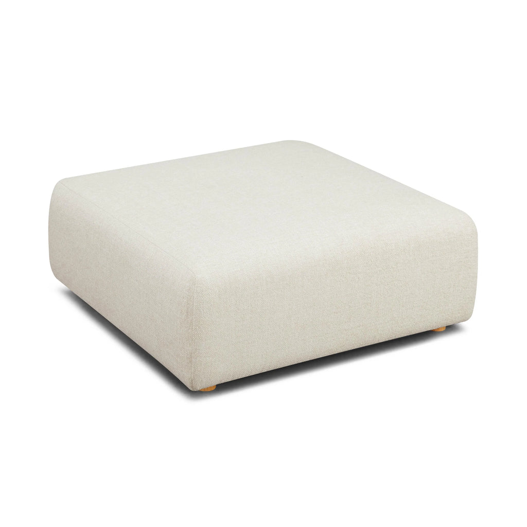Hangover Contract-Grade Textured Fabric Ottoman
