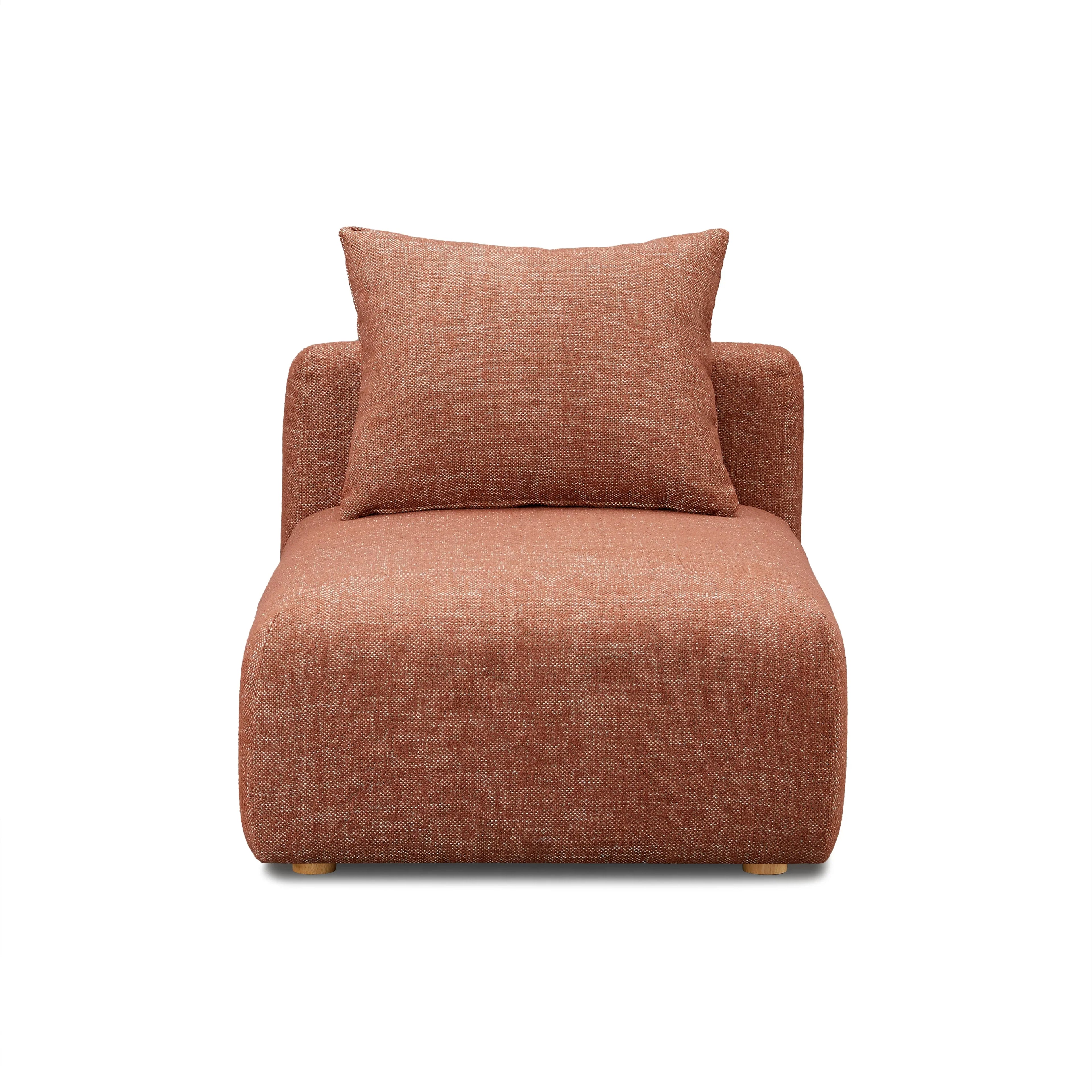 Hangover Contract-Grade Textured Fabric Modular Armless Chair