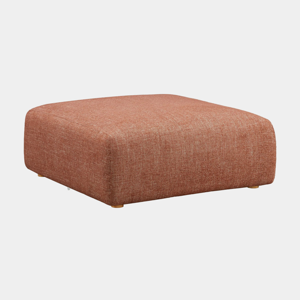 Hangover Contract-Grade Textured Fabric Ottoman