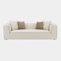 Tristine 96" Cream Contract-Grade Linen Sofa