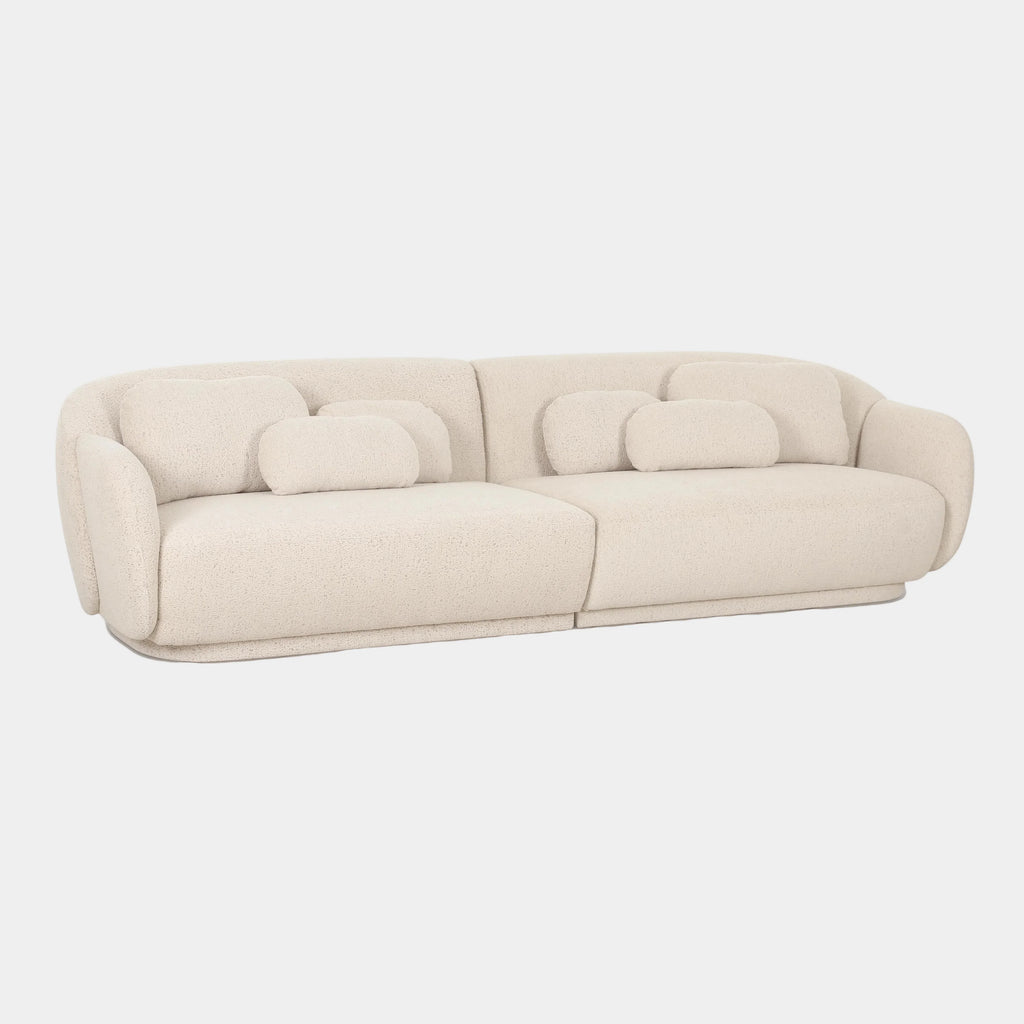 Misty 115" Cream Performance Boucle Modular Sofa