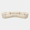 Misty 3-Piece Cream Performance Boucle Modular L-Sectional