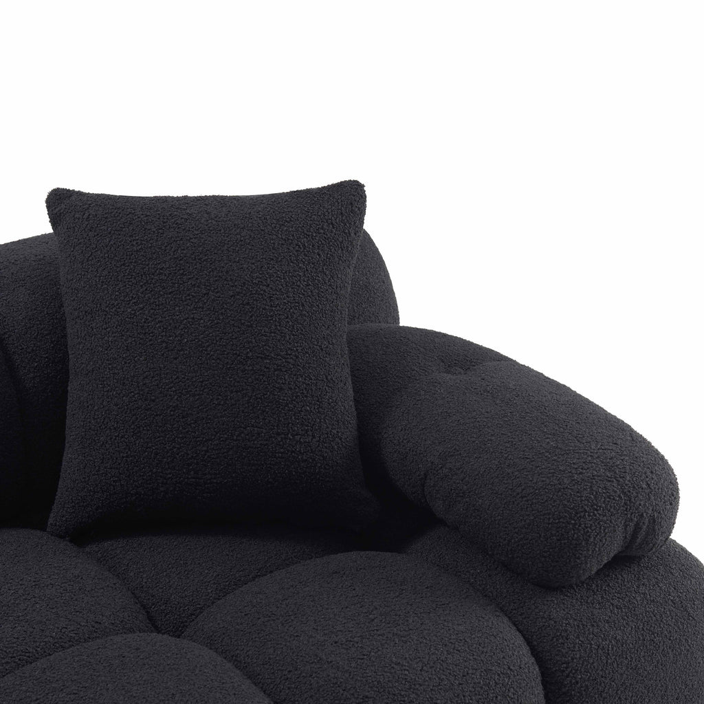 Calliope 4-Piece Performance Vegan Shearling Modular Sectional