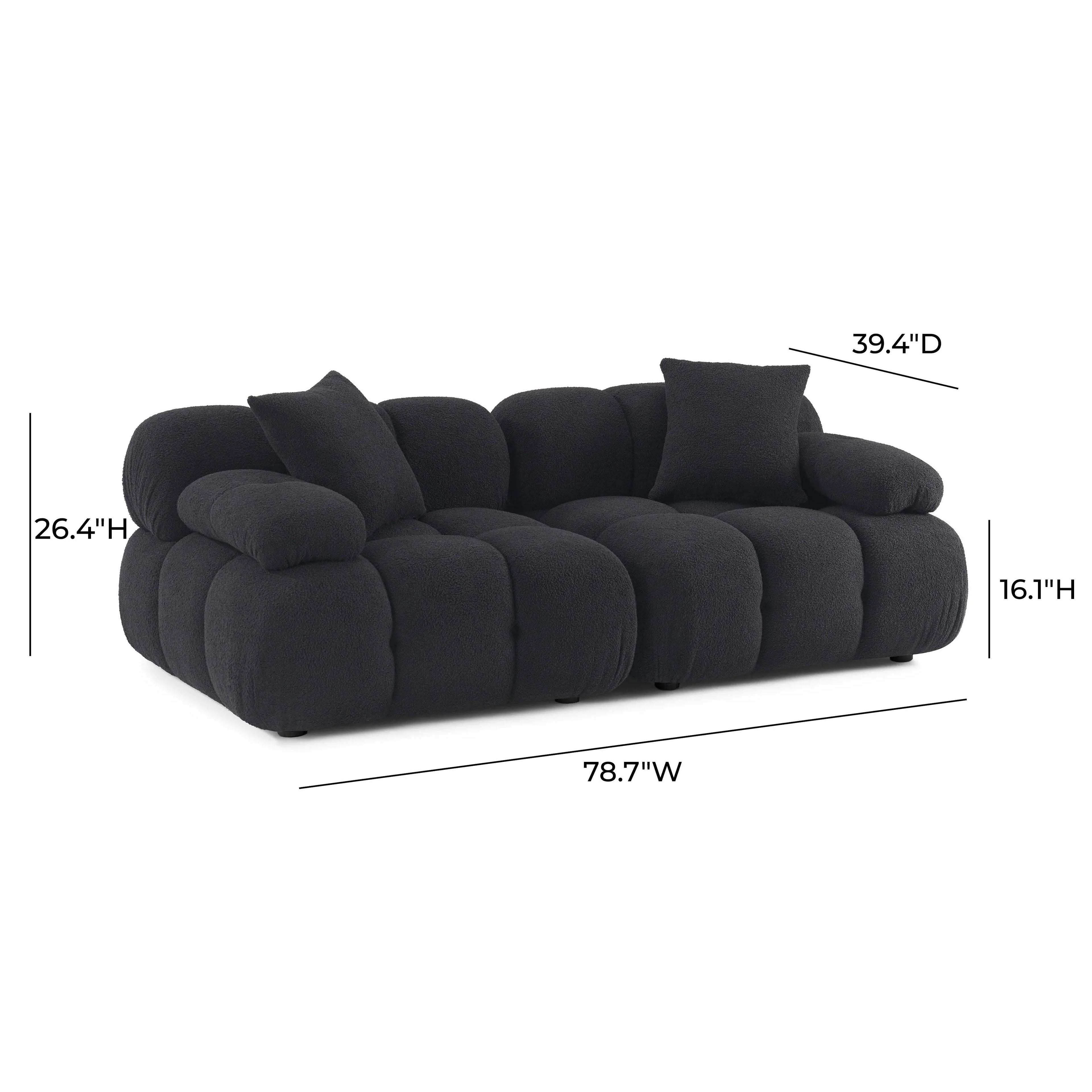 Calliope 79" Modular Loveseat