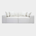 Mindy 84" Performance Chenille Basketweave Modular Loveseat