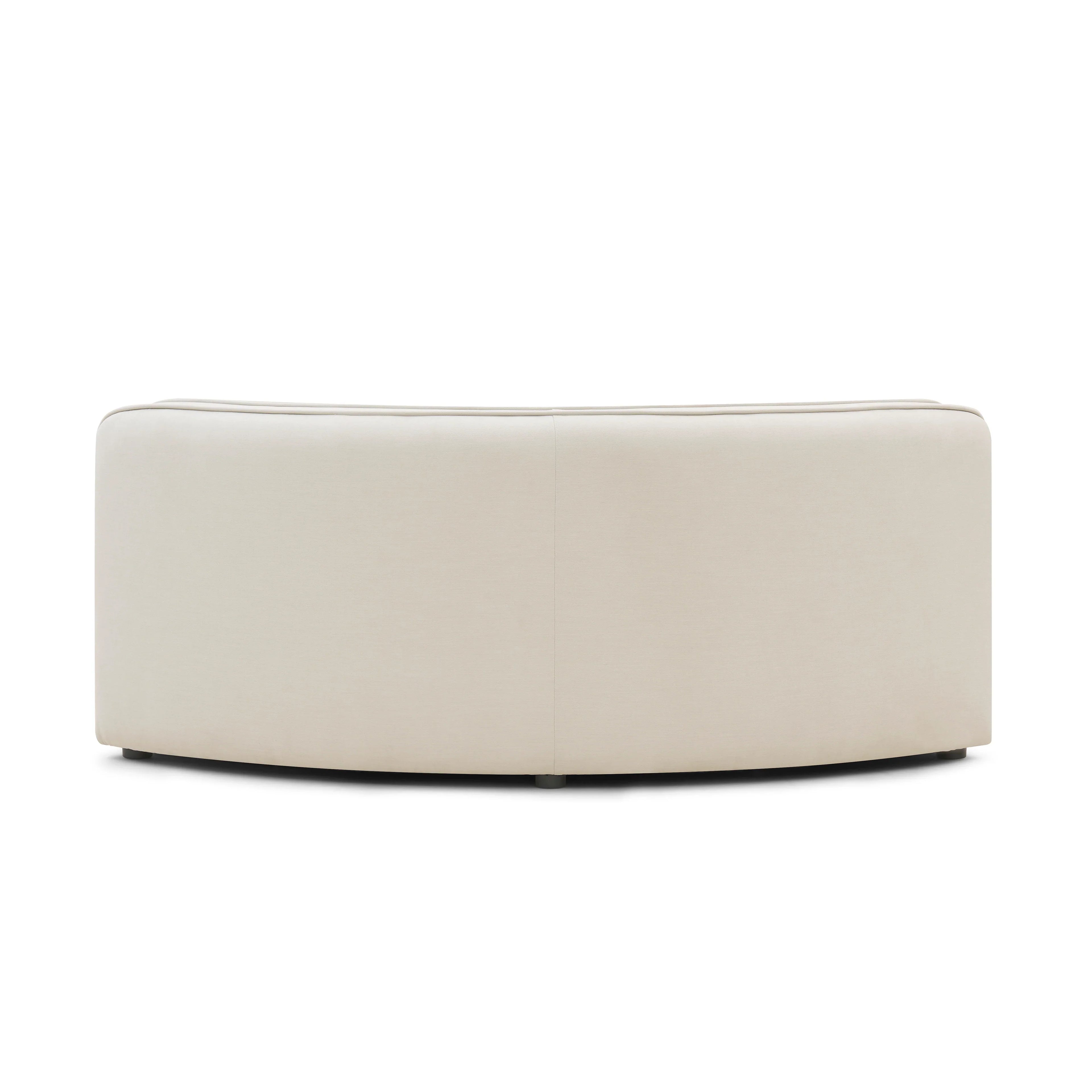 Travie Sand Upcycled Performance Linen Wedge Corner Chair