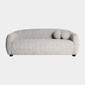 Judy 80" Black and White Woven Performance Fabric Sofa