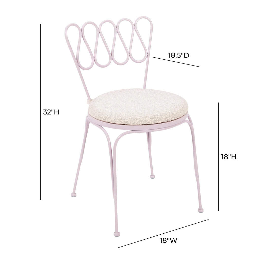 Erica Wrought Iron Outdoor Chair