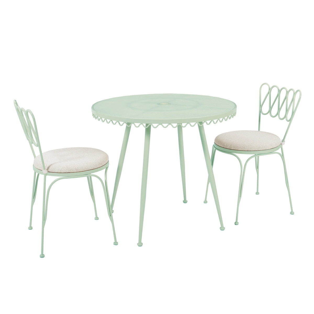 Erica Wrought Iron Outdoor Chair