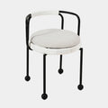 Pansy Cream Outdoor Dining Chair