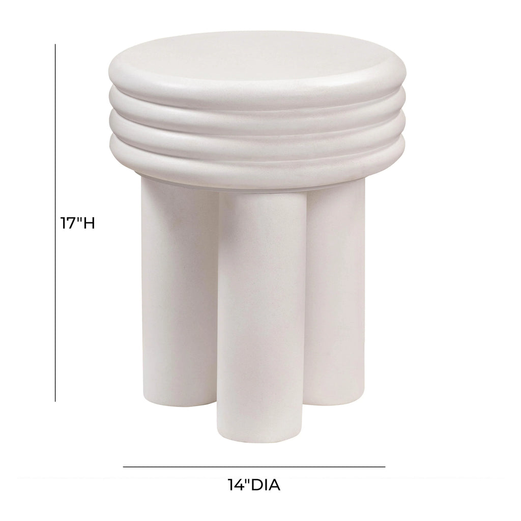 Delta Concrete Indoor/Outdoor Round Side Table