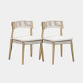 Gata Cream Outdoor Dining Chair - Set of 2
