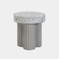 Clover Faux Terrazzo Indoor/Outdoor Round Side Table