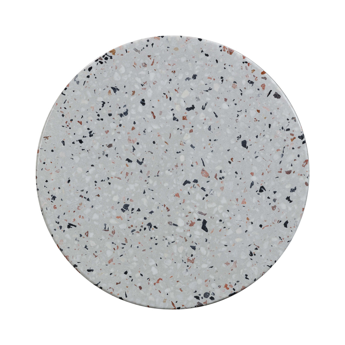 Clover Faux Terrazzo Indoor/Outdoor Round Side Table