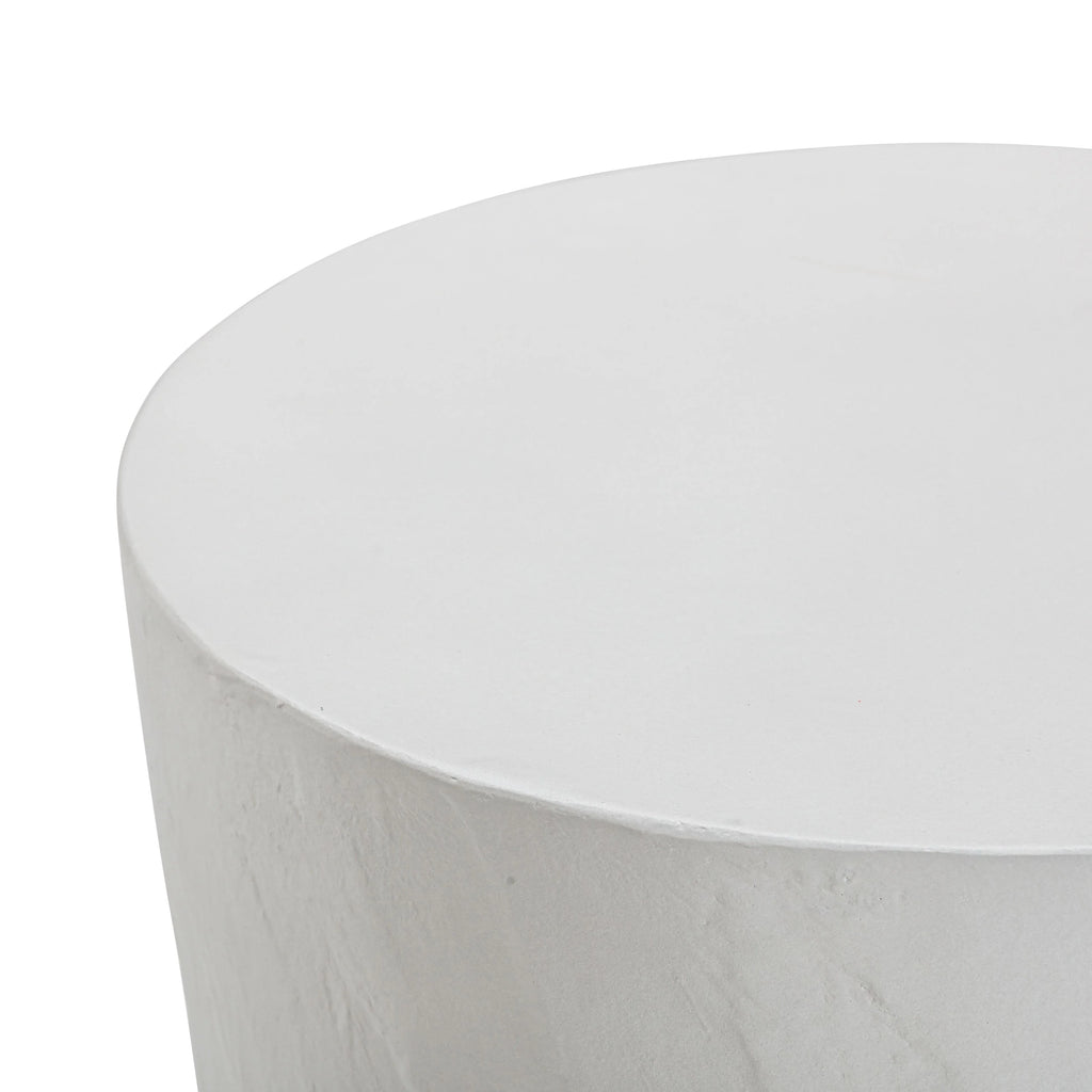 Margot Light Grey Faux Plaster Indoor/Outdoor Concrete Stool
