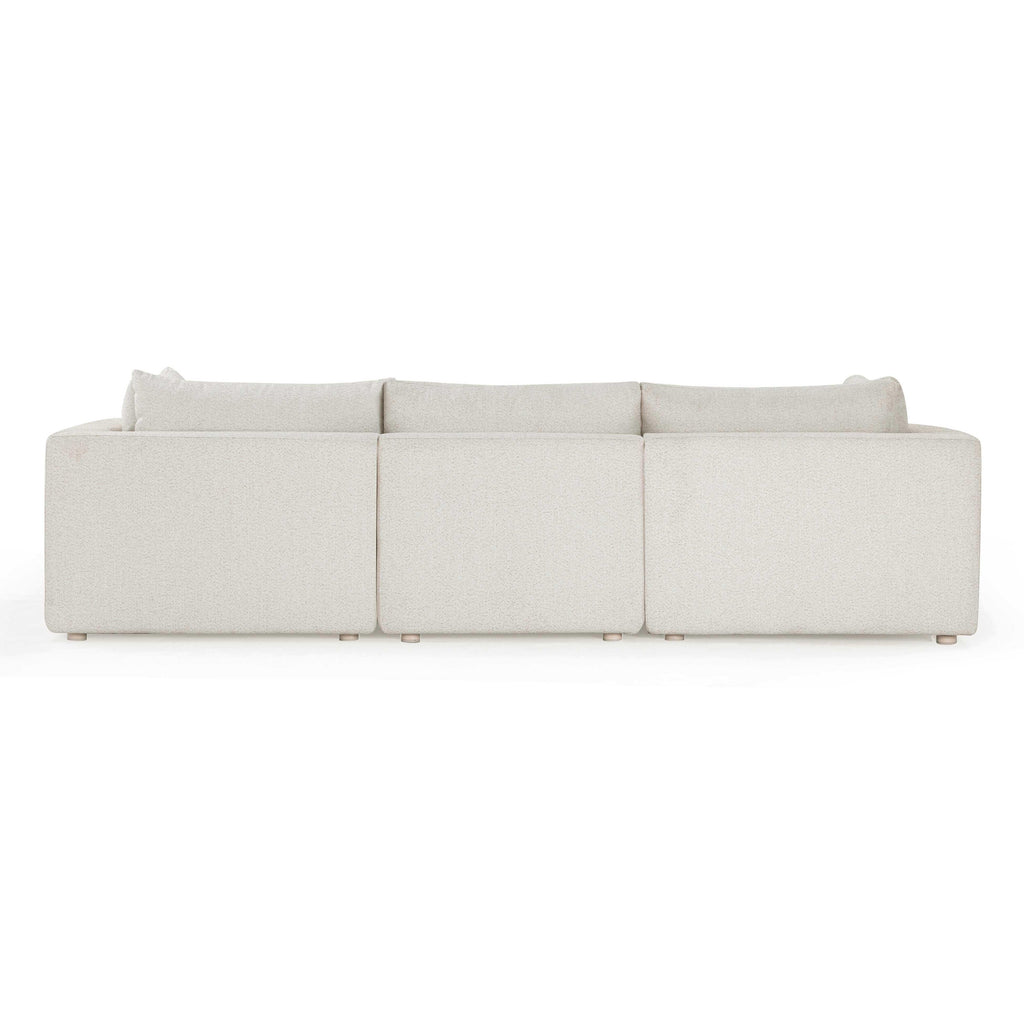 Hangover 4-Piece Cream Performance Fabric Outdoor Modular Sectional