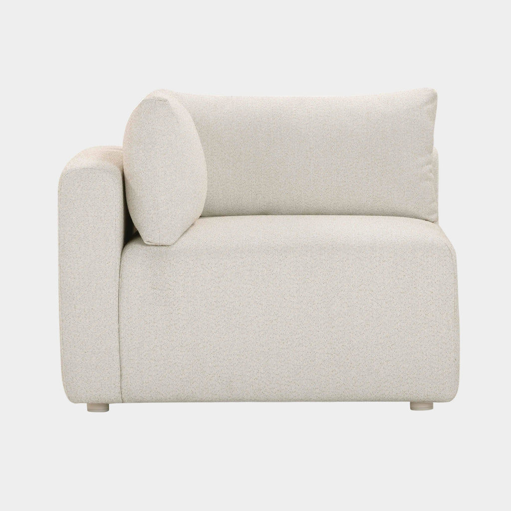 Hangover Cream Performance Fabric Outdoor Modular Corner Chair