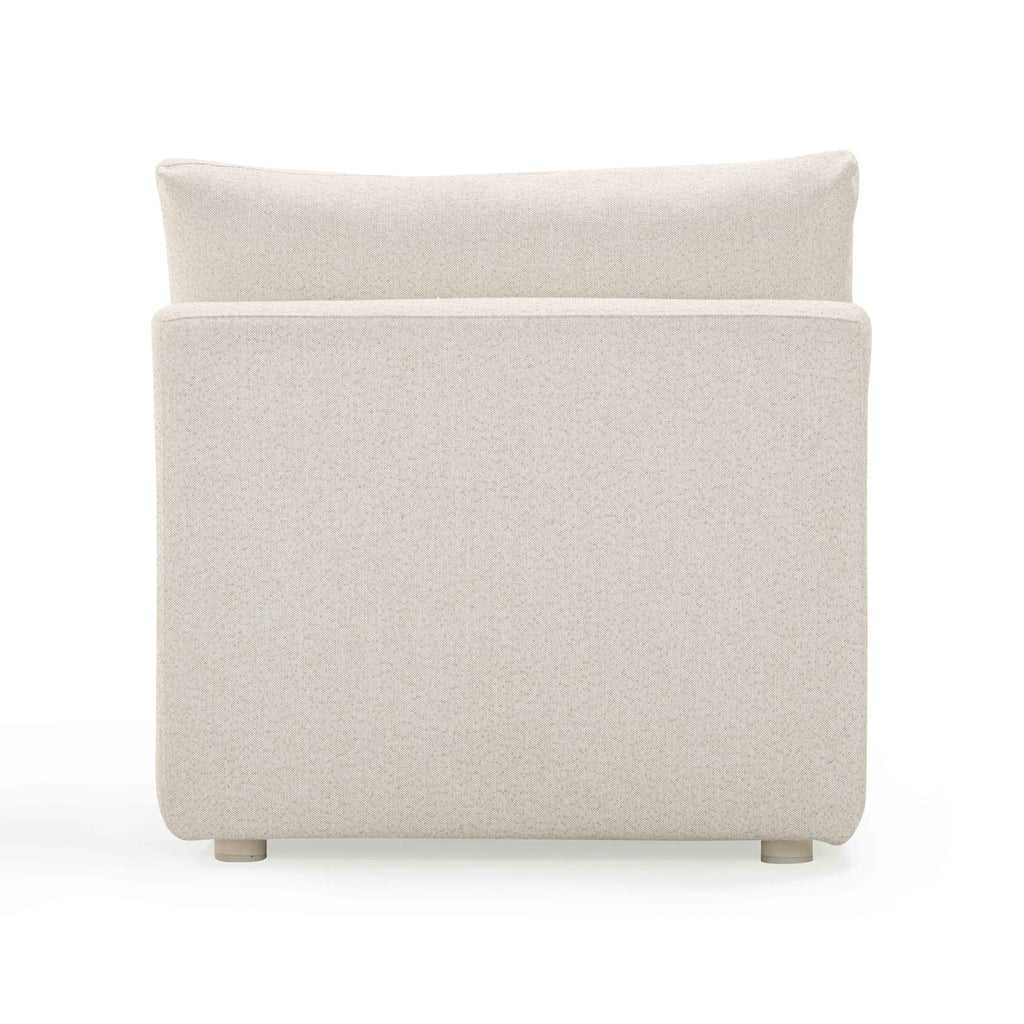 Hangover Cream Performance Fabric Outdoor Modular Armless Chair