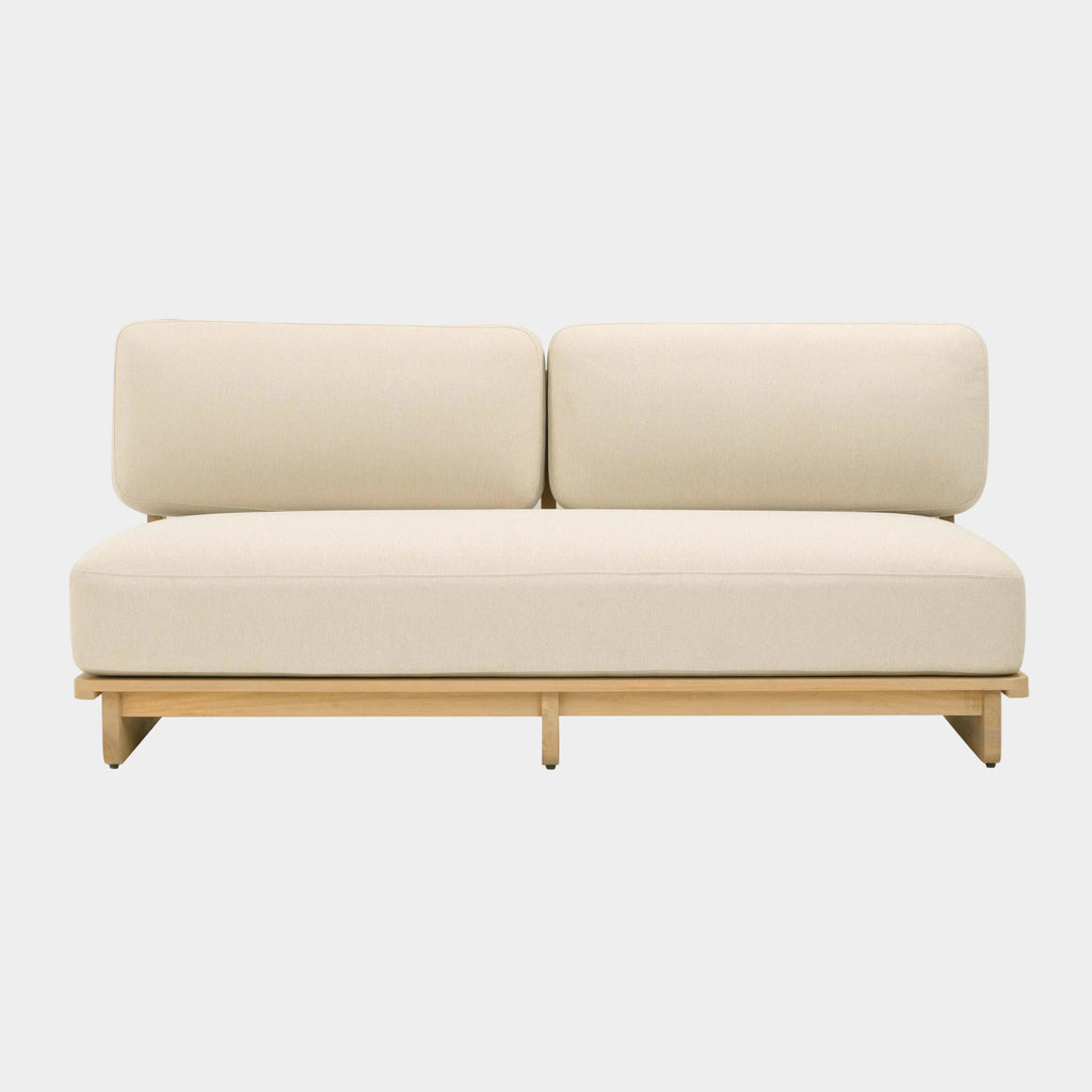Reavan 67" Cream Performance Fabric Outdoor Lounge Sofa