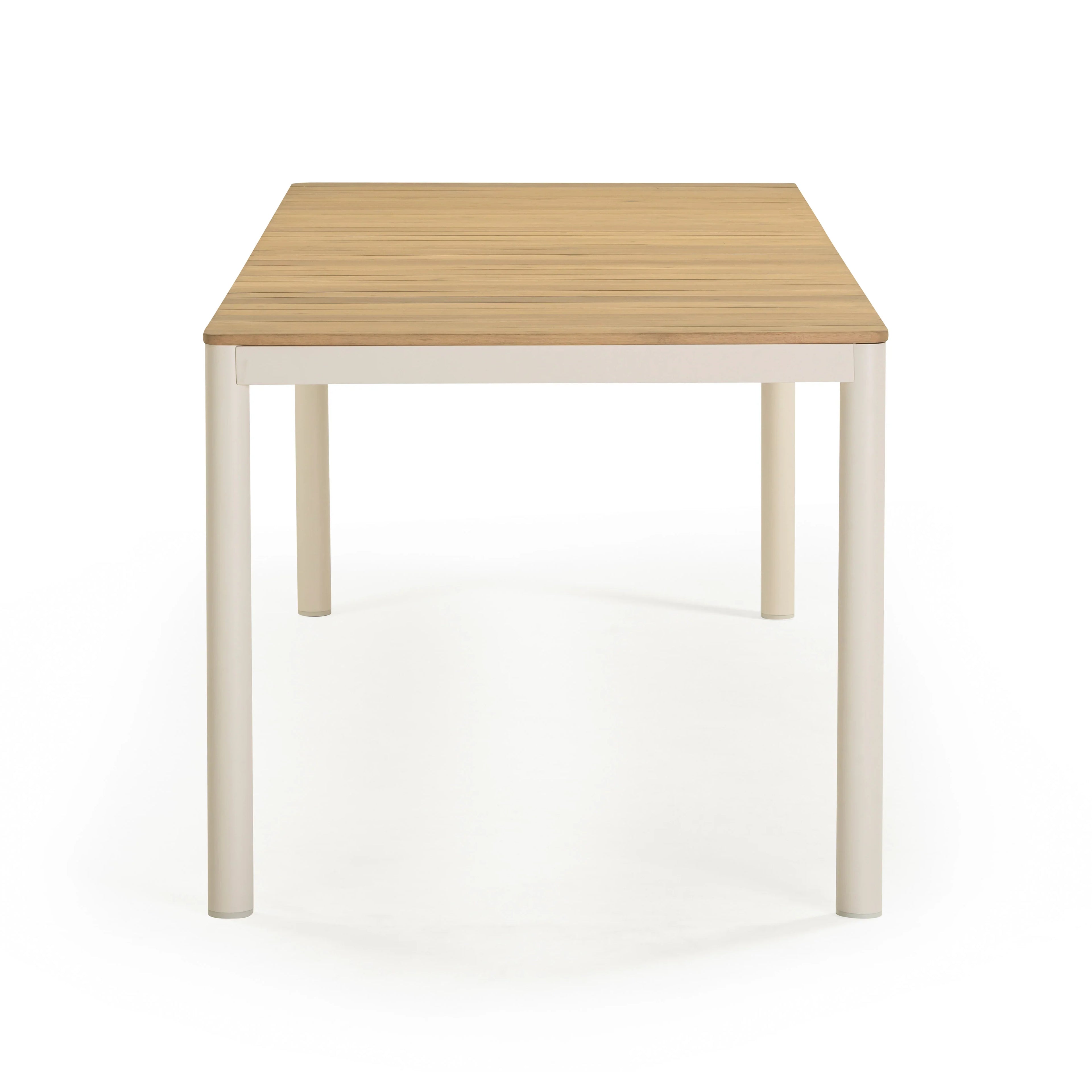 Sardinia 95" Light Teak Outdoor Rectangular Dining Table