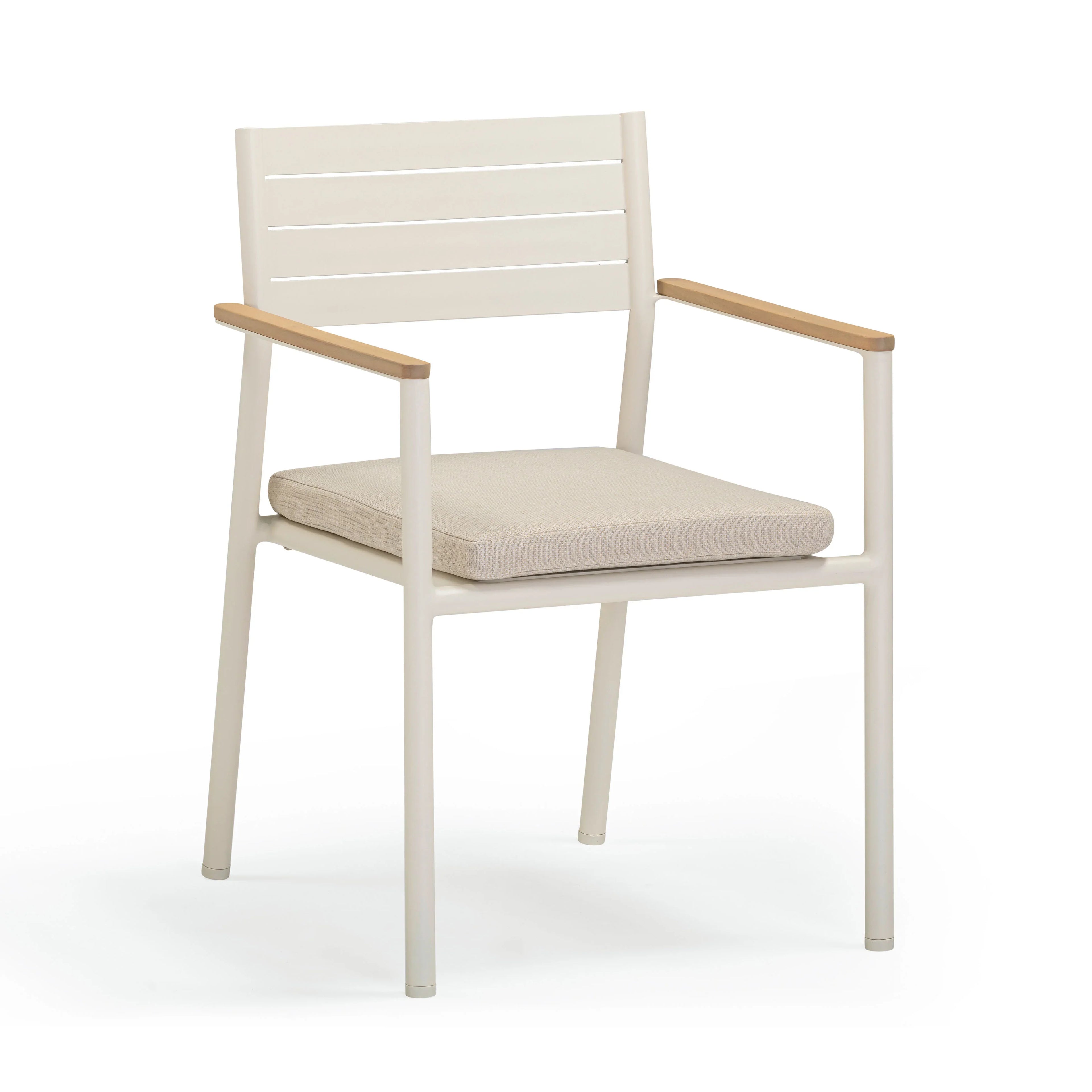 Sardinia Cream Performance Fabric Outdoor Dining Chair - Set of 2