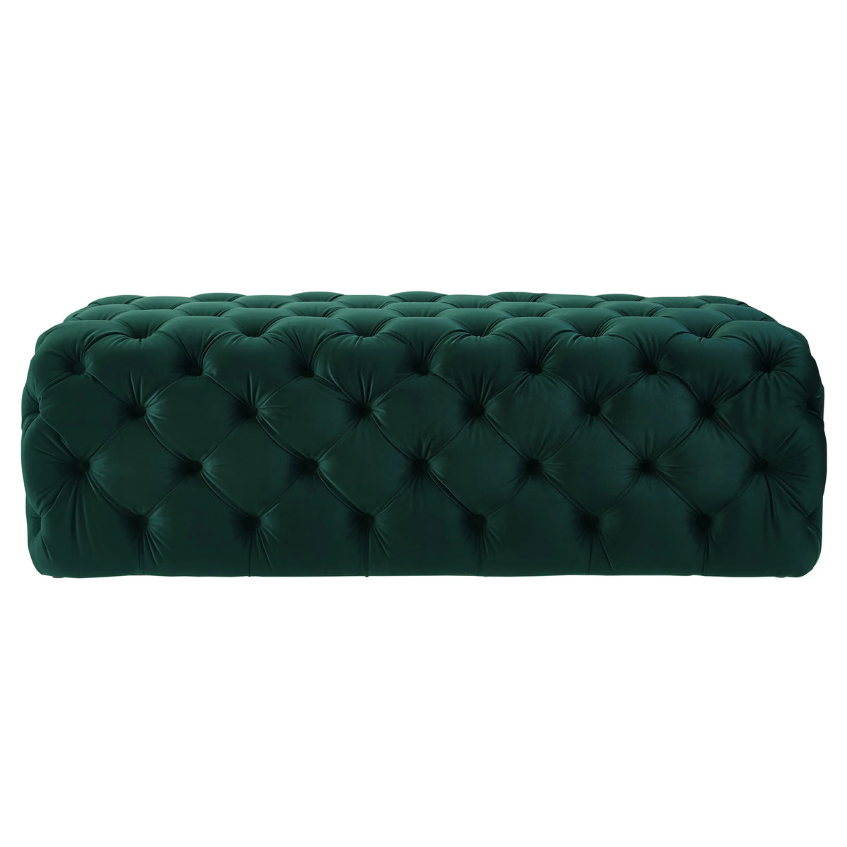 Kaylee 49" Performance Velvet Tufted Jumbo Ottoman
