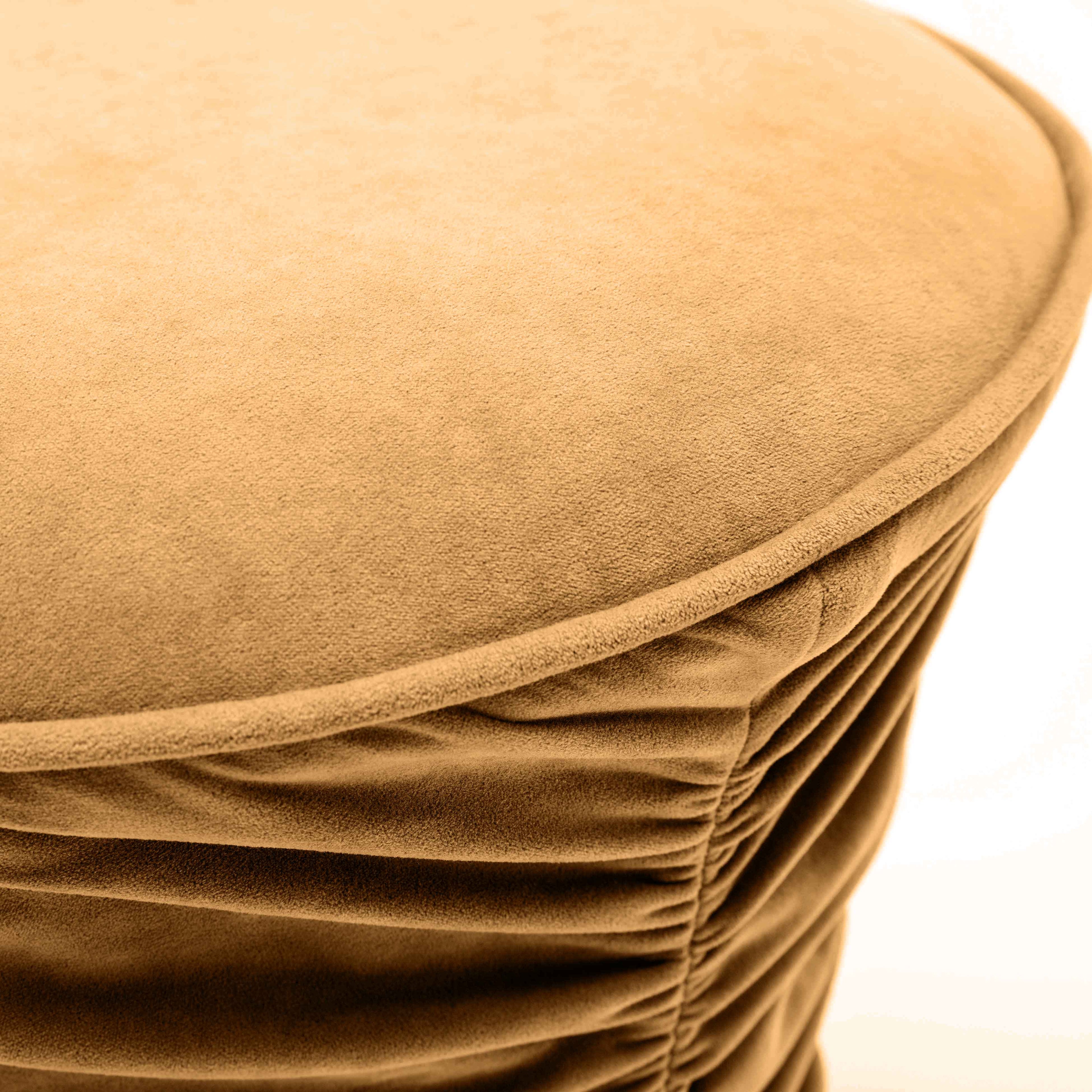 Bounce Ruched Performance Velvet Adjustable Ottoman