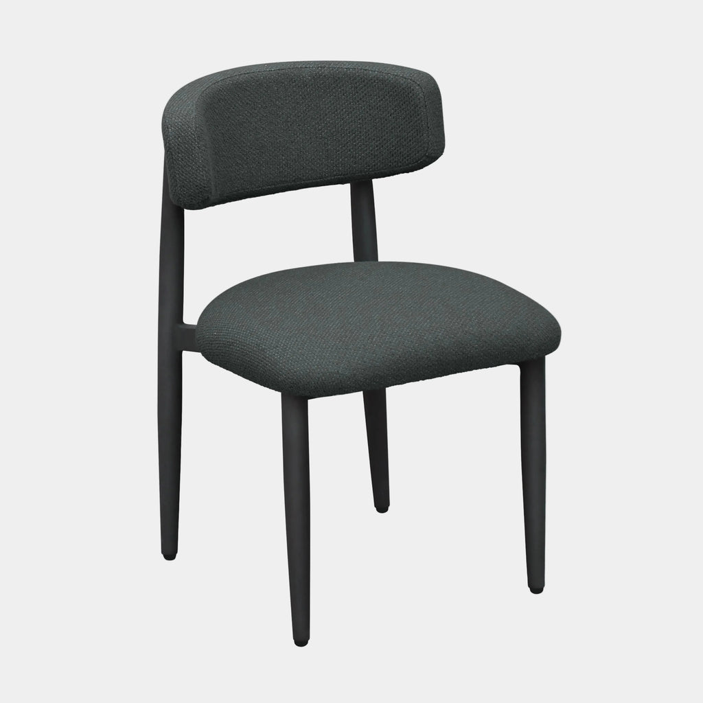Annika Textured Contract-Grade Fabric Outdoor Dining Side Chair