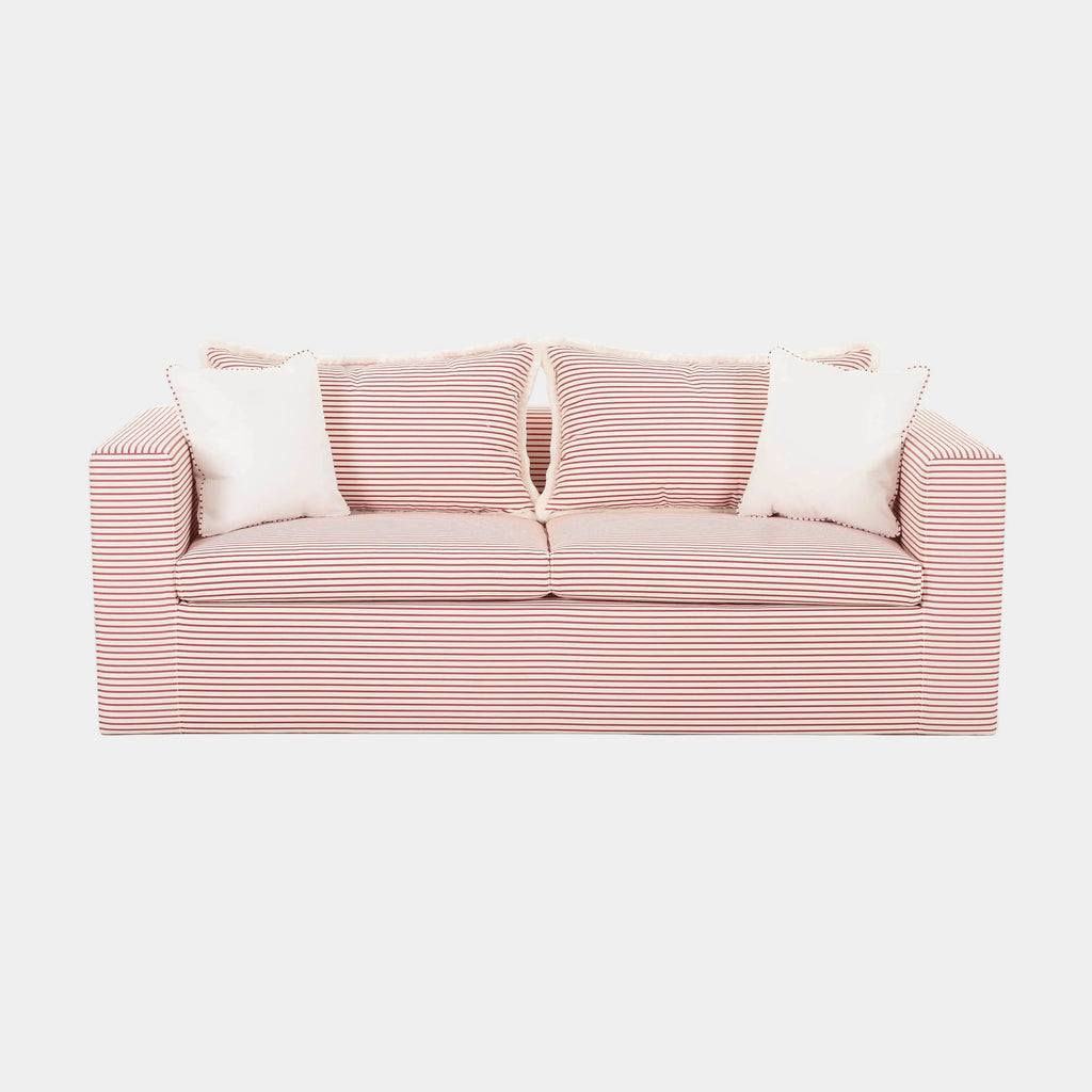 Salty 84.5" Striped Contract-Grade Indoor/Outdoor Sofa