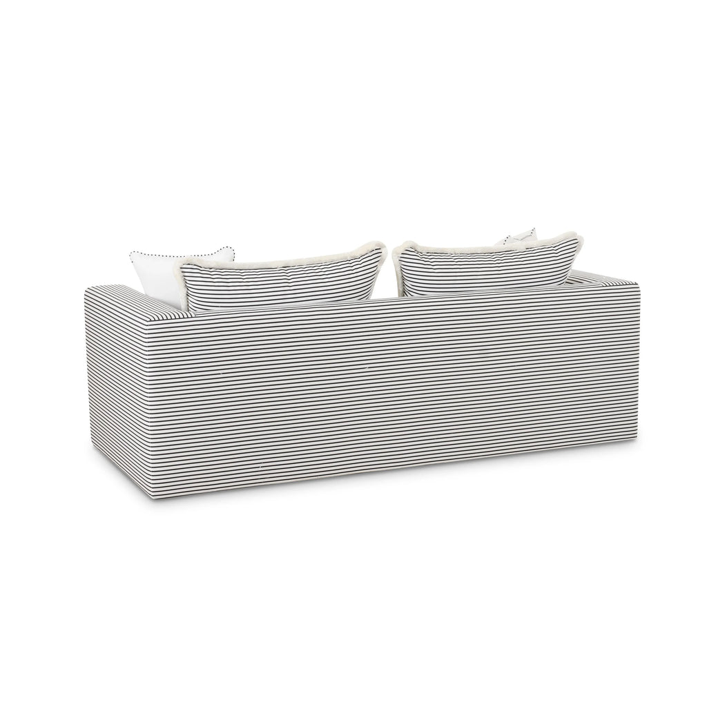 Salty 84.5" Striped Contract-Grade Indoor/Outdoor Sofa