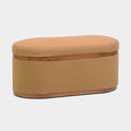 Olivier 41" Boucle Oval Storage Ottoman
