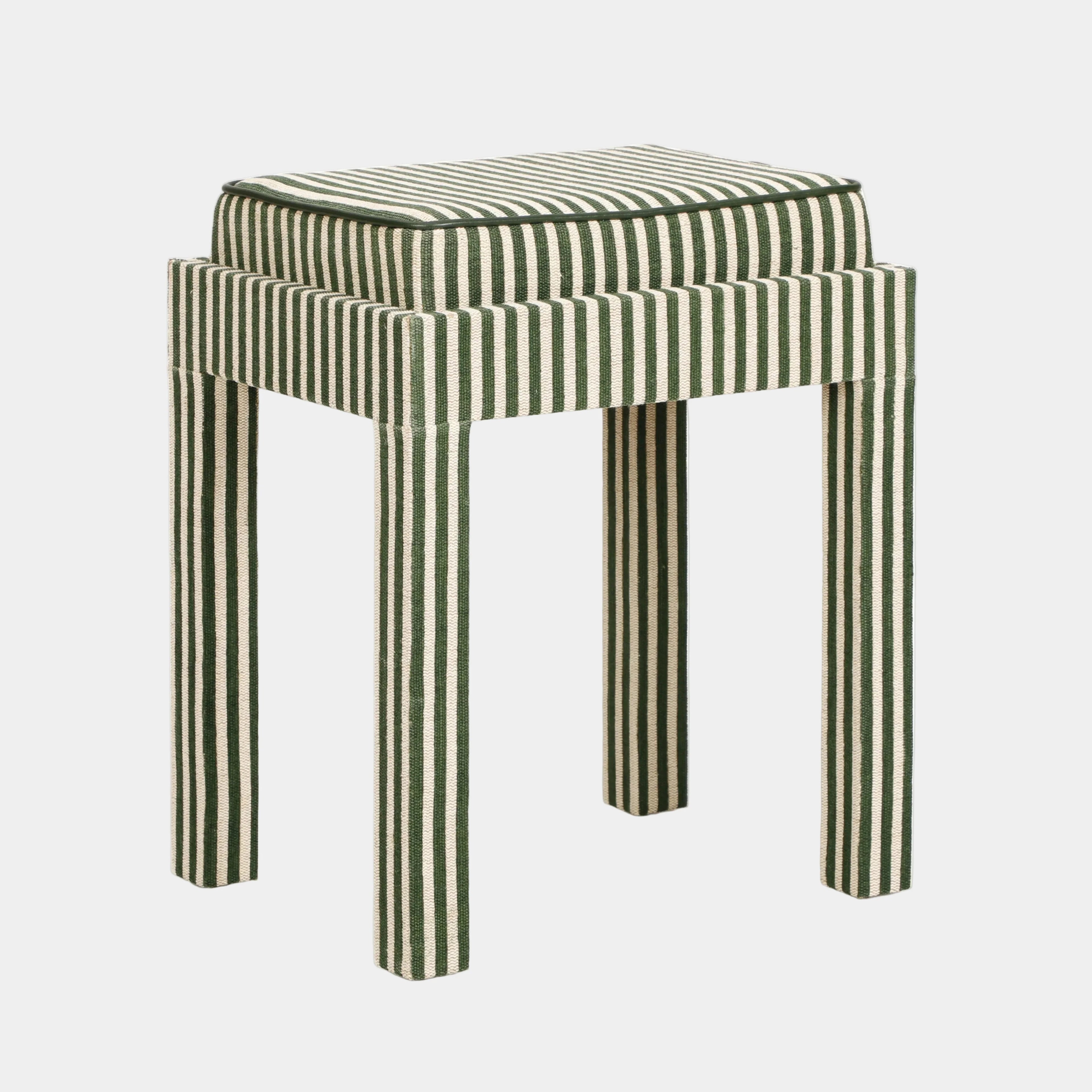 Kora Cotton Jute Contract-Grade Accent Stool