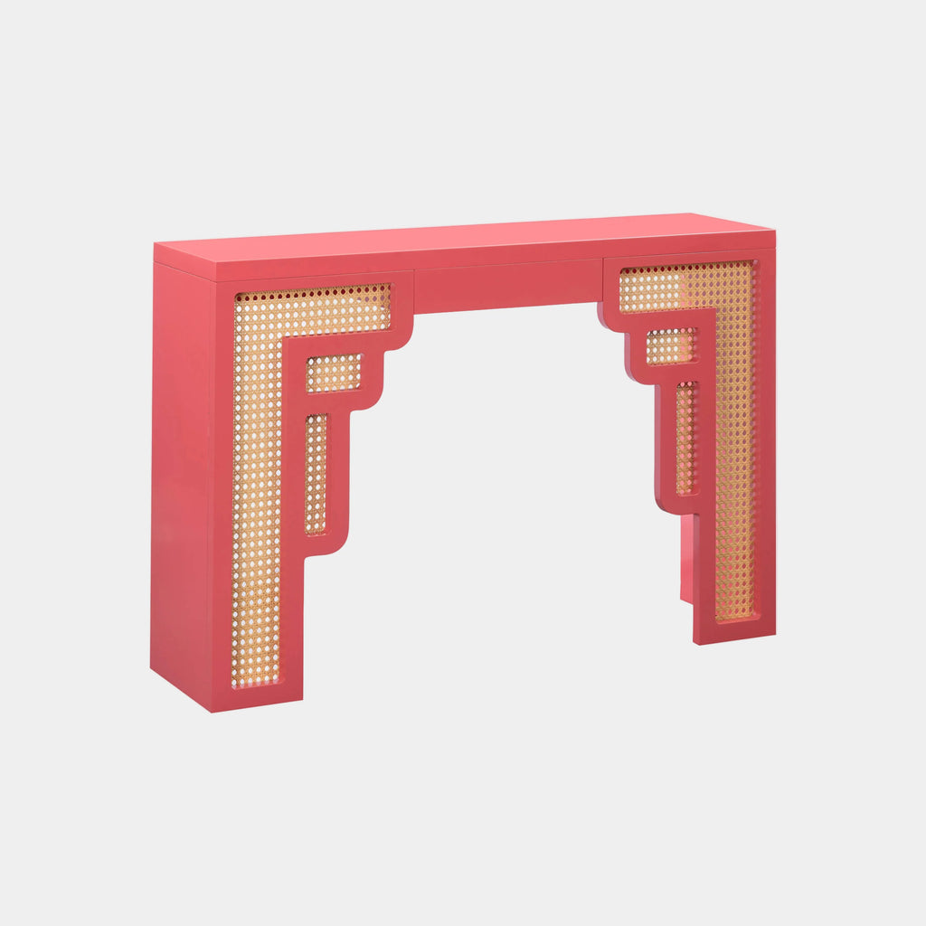 Suzie 45" Rattan Console Table