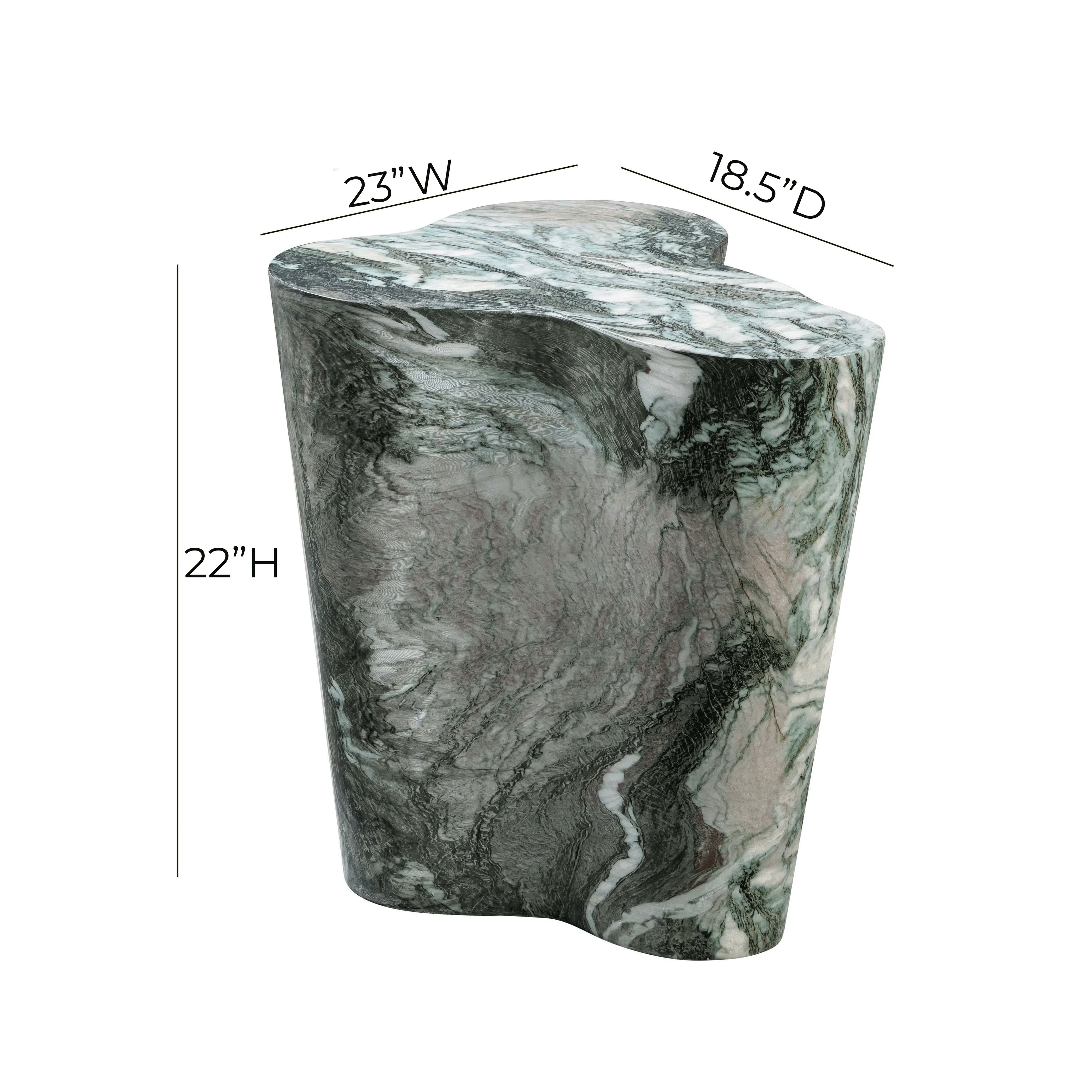 Slab Concrete Indoor/Outdoor Side Table (18"-22")