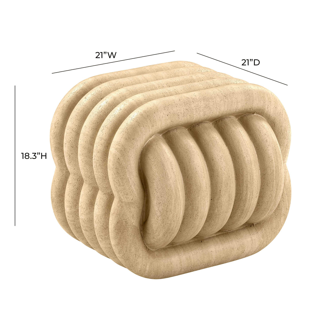 Love Knot Concrete Indoor / Outdoor Accent Stool