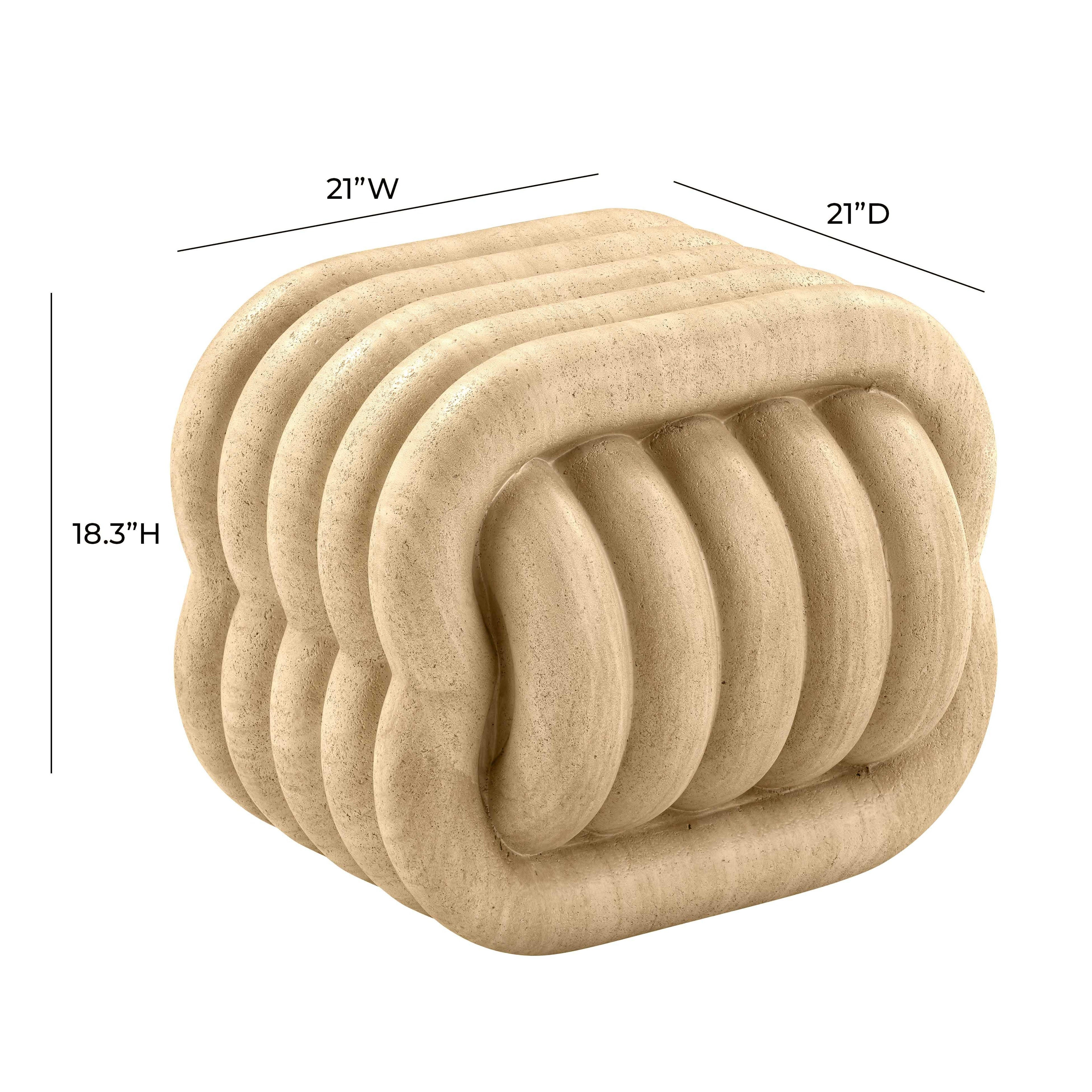 Love Knot Concrete Indoor / Outdoor Accent Stool