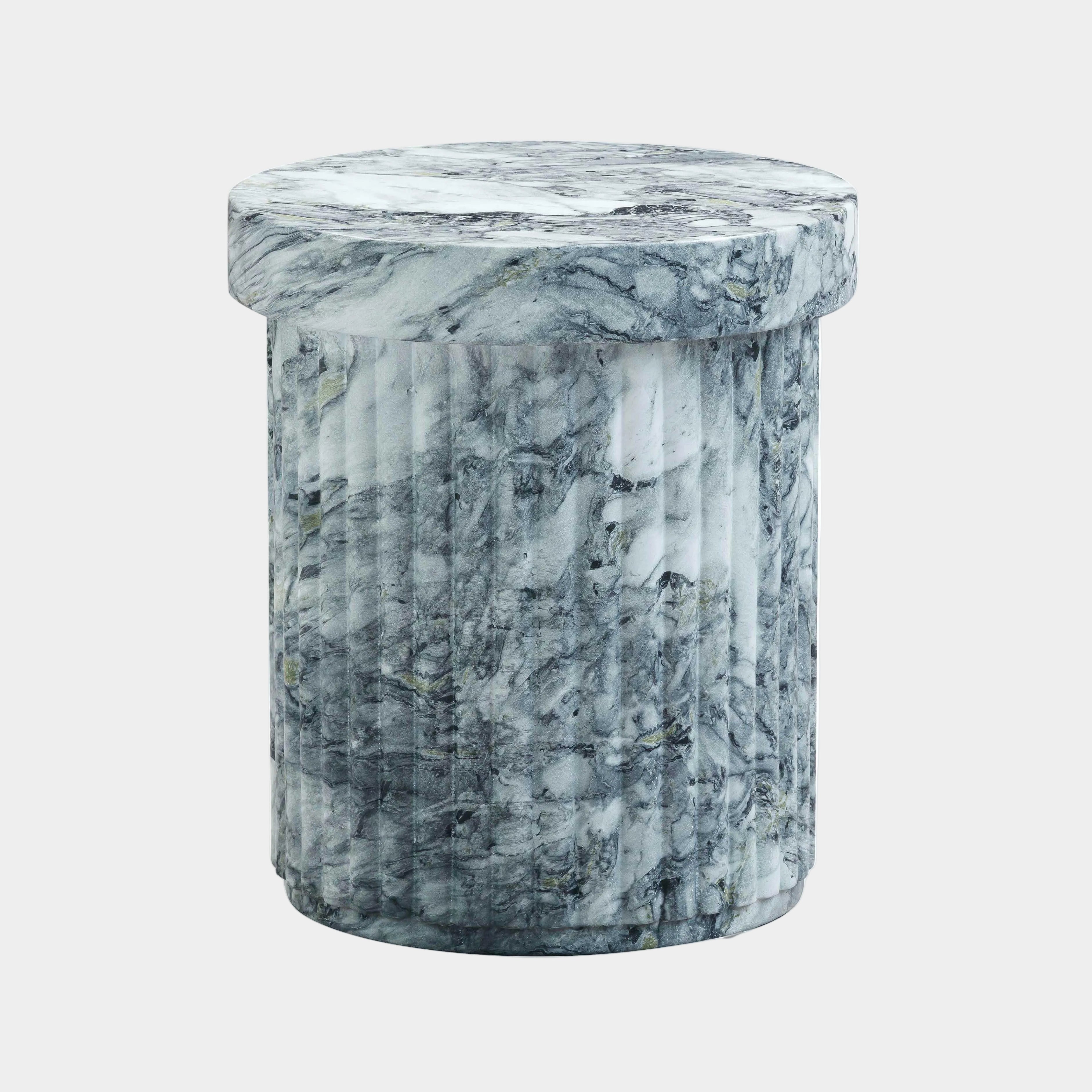 Serafina Faux Marble Concrete Indoor / Outdoor Side Table