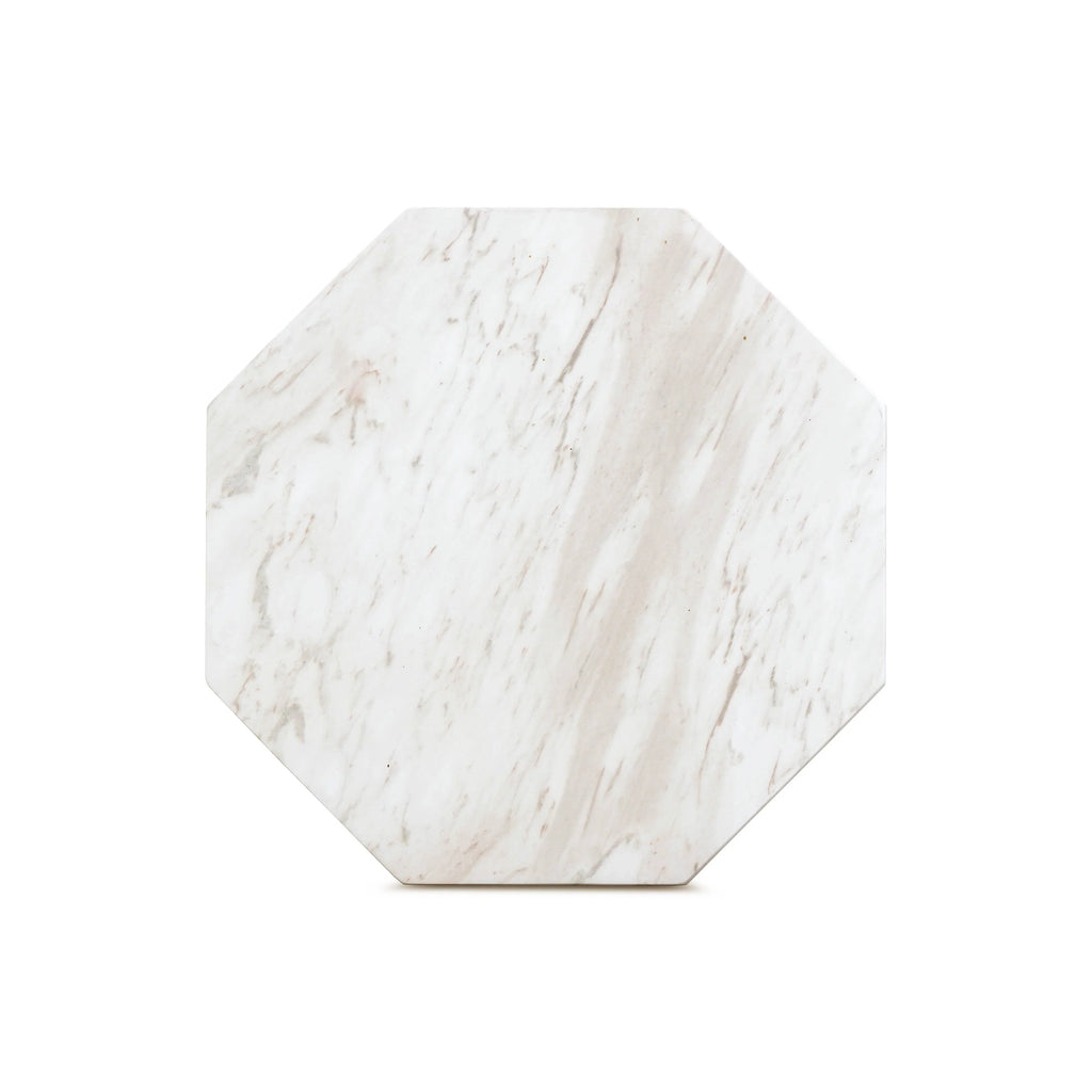 Esme Faux Marble Indoor / Outdoor Round Side Table