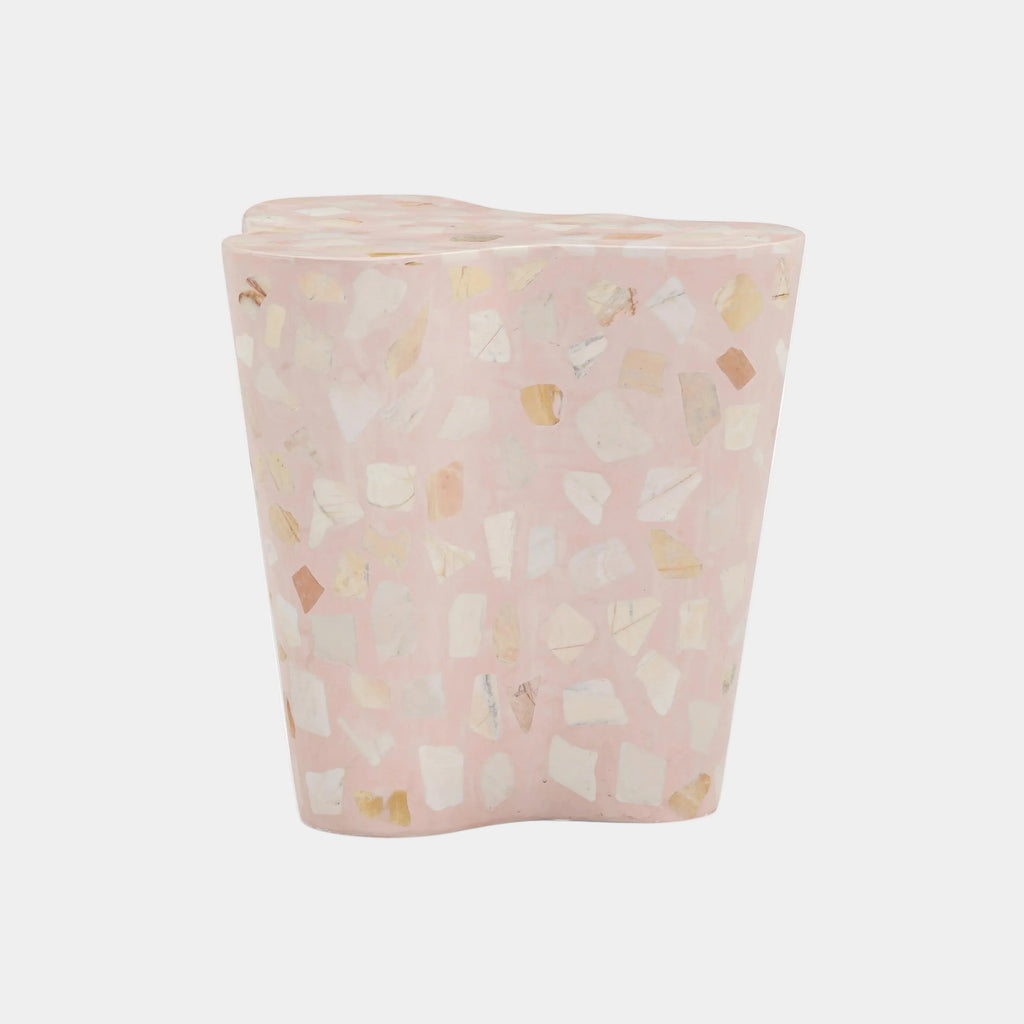Slab Faux Terrazzo Indoor/Outdoor Side Table