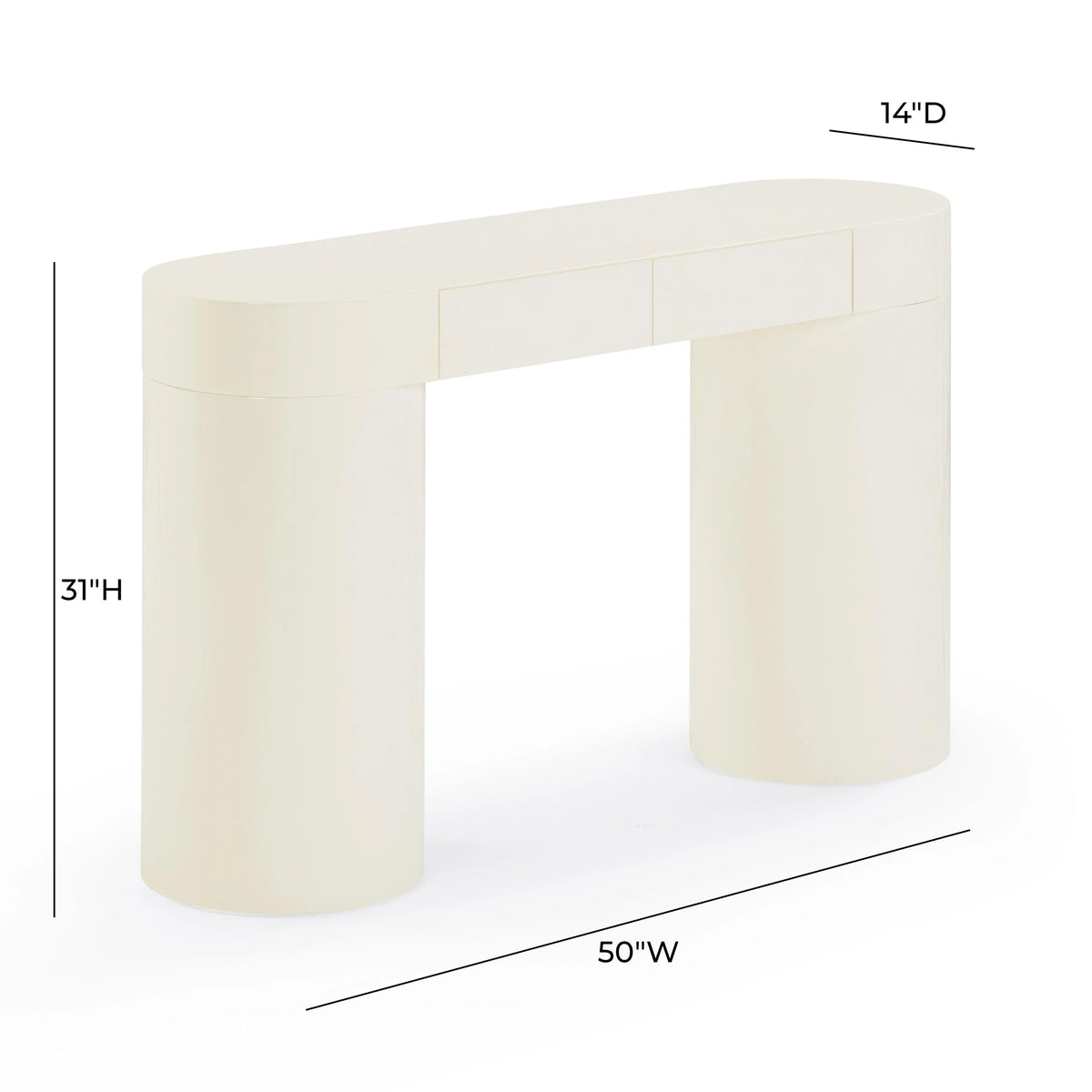 Mira 50" High Gloss Console Table