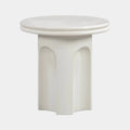 Cassandra Ivory Indoor/Outdoor Concrete Side Table