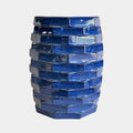 Trax Azul Blue Indoor/Outdoor Ceramic Side Table