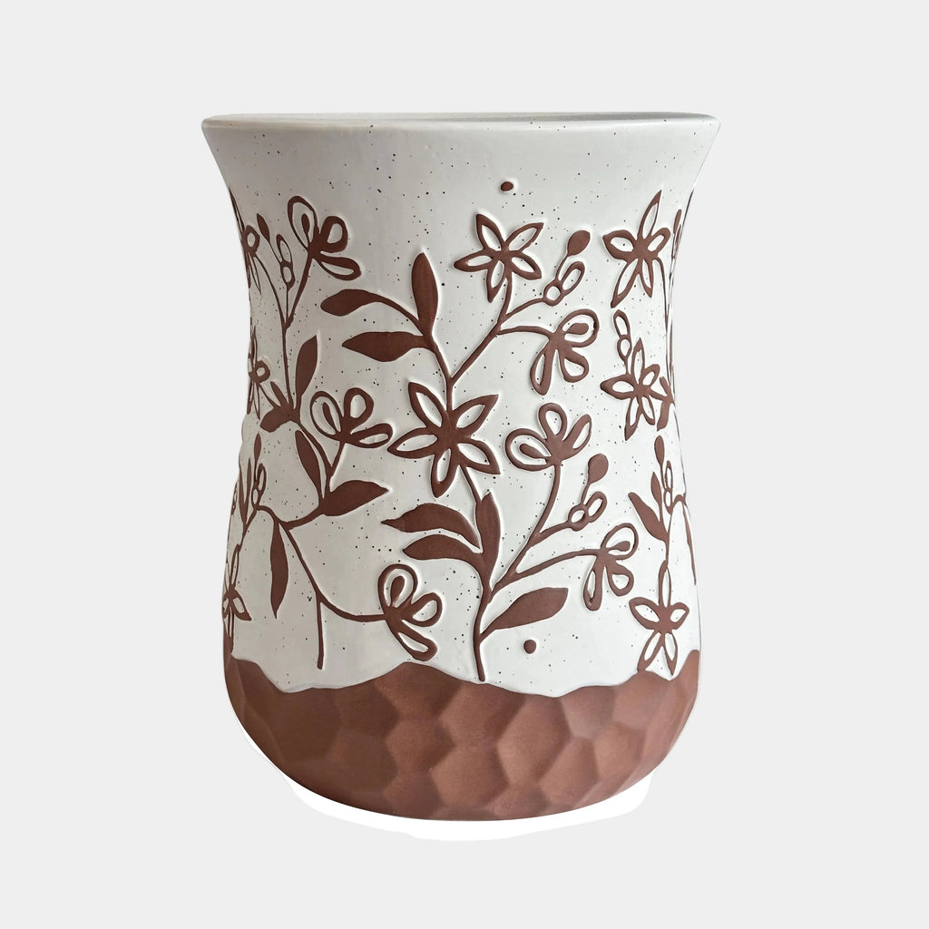 Ceramic Carved Terracotta Indoor/Outdoor Table