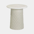 Hessa Indoor/Outdoor Concrete Chiseled Side Table