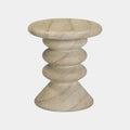 Hyre Faux Travertine Indoor/Outdoor Concrete Side Table