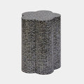 Truffle Black Mother of Pearl Shell Side Table