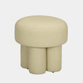 Masha Yellow Gingham Performance Linen Accent Stool
