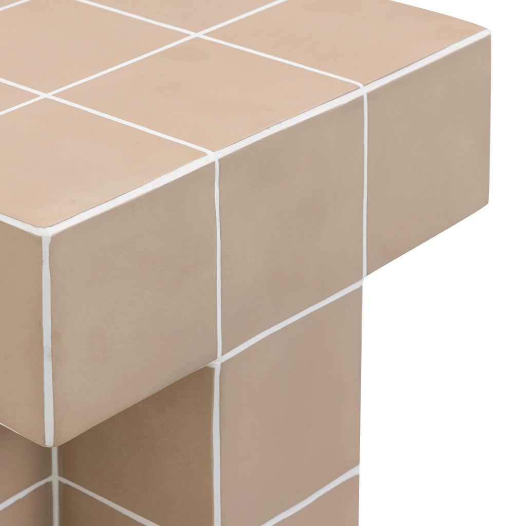 Alma Tile Concrete Indoor/Outdoor Side Table