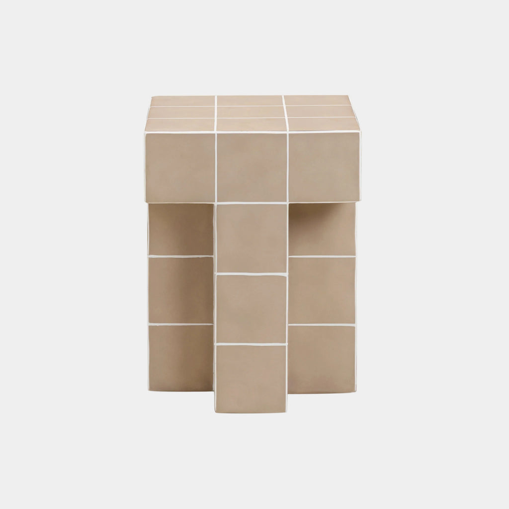 Alma Tile Concrete Indoor/Outdoor Side Table