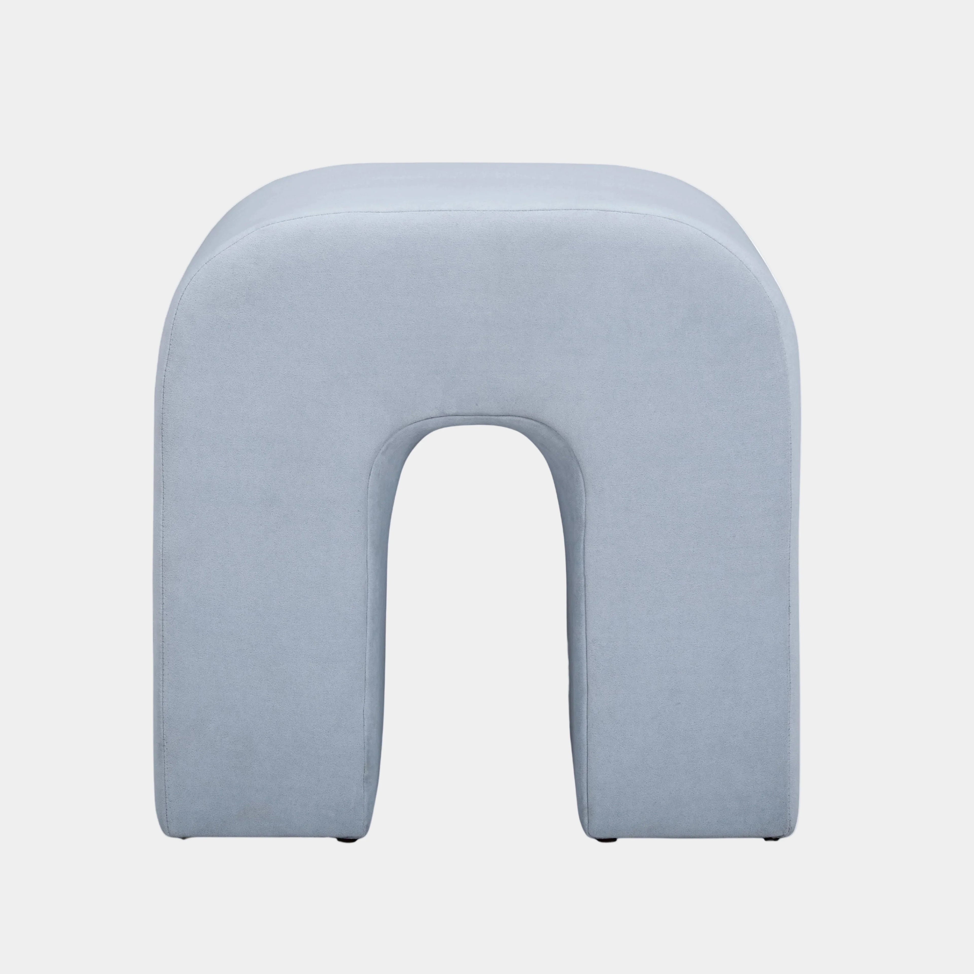 Desi Performance Velvet Ottoman